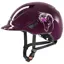 Uvex Kiddox Flowers Riding Hat - Shiny Burgundy