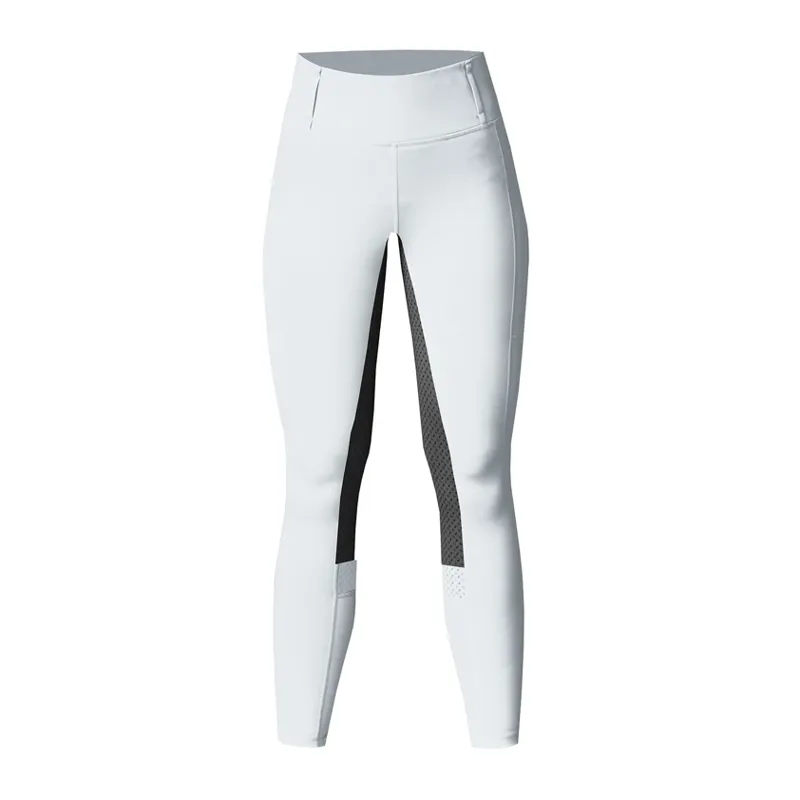 Equetech Performance Aqua-Shield Riding Tights - White/Grey