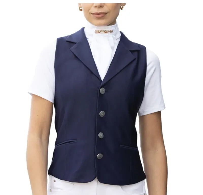 Equetech Piaffe Dressage Waistcoat - Navy