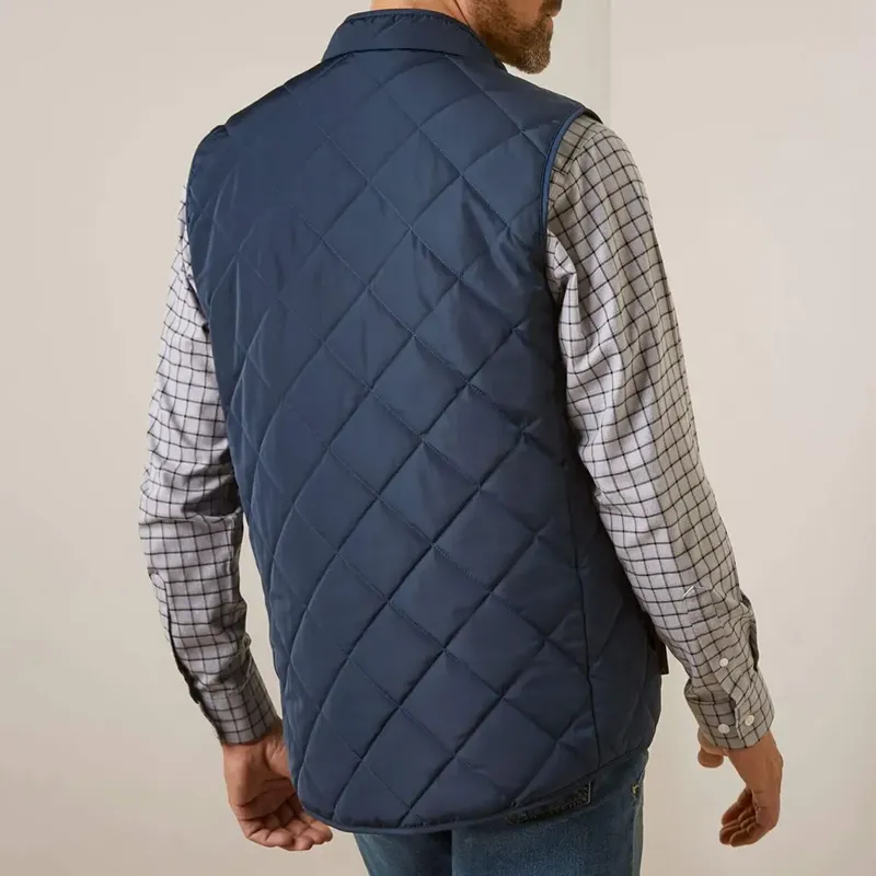 Ariat Woodside Quilted Gilet Mens - Navy-1