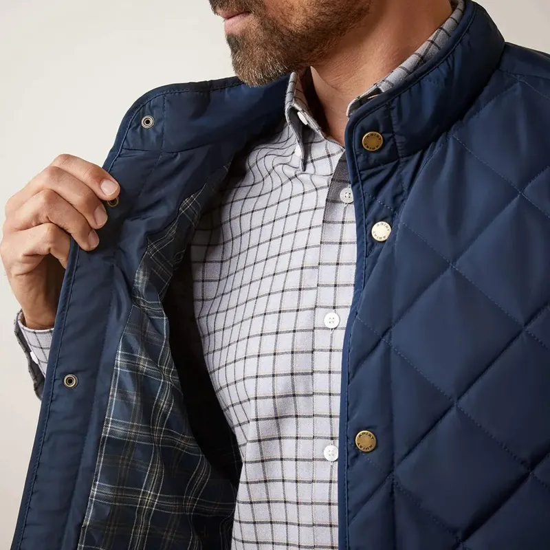 Ariat Woodside Quilted Gilet Mens - Navy-2