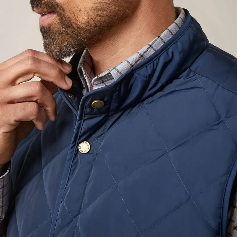Ariat Woodside Quilted Gilet Mens - Navy-3