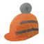 Equetech Hi-Vis Vision Water Resistant Deluxe Pom Hat Silk - Orange