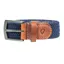 Hy Equestrian Woven Elastic Belt - Tan / Navy