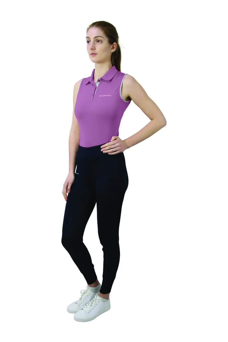 Hy Equestrian Synergy Sleeveless Polo - Grape