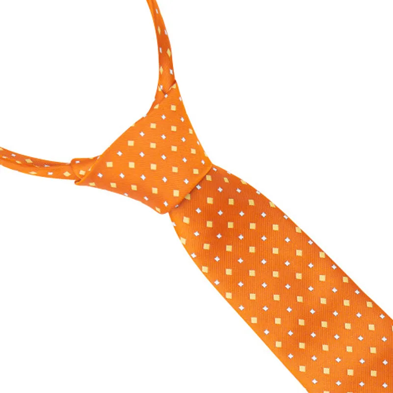 Supreme Products Show Tie Adults - Orange/Gold Diamonds