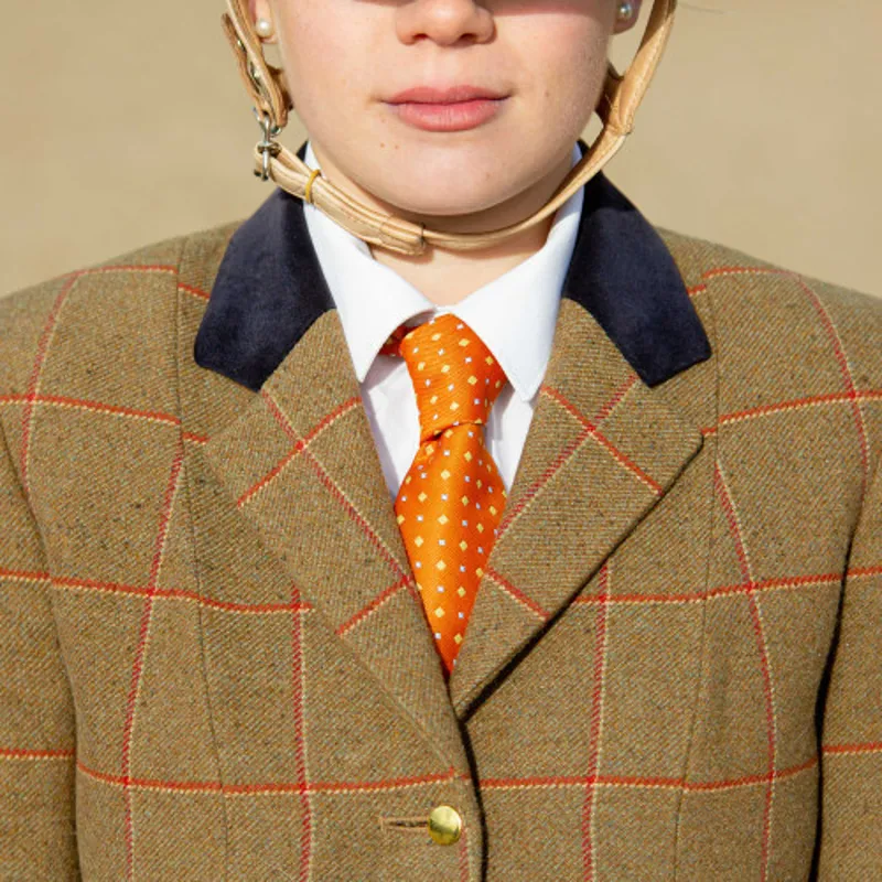 Supreme Products Show Tie Adults - Orange/Gold Diamonds-2