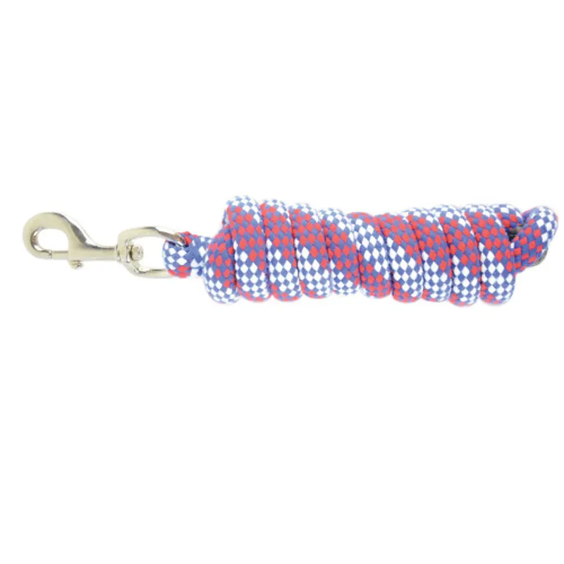 Hy Equestrian Universal Lead Rope - Red/Blue/White