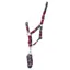 Hy Equestrian Multicolour Adjustable Head Collar and Lead Rope - Burgundy/Teal/Mint