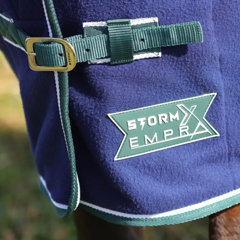 StormX Empra Opulence Fleece Rug - Navy/Green-2