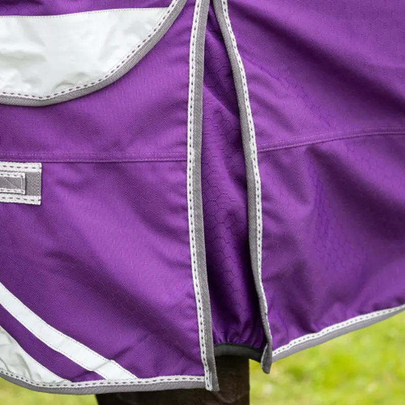 DefenceX Shield 0g Turnout Rug with Detachable Neck - Purple-3