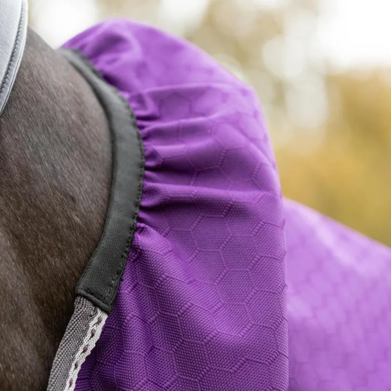 DefenceX Shield 0g Turnout Rug with Detachable Neck - Purple-5