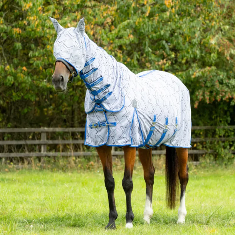 DefenceX Shield Guardian Evolution UV Combi Fly Rug with Mask-1