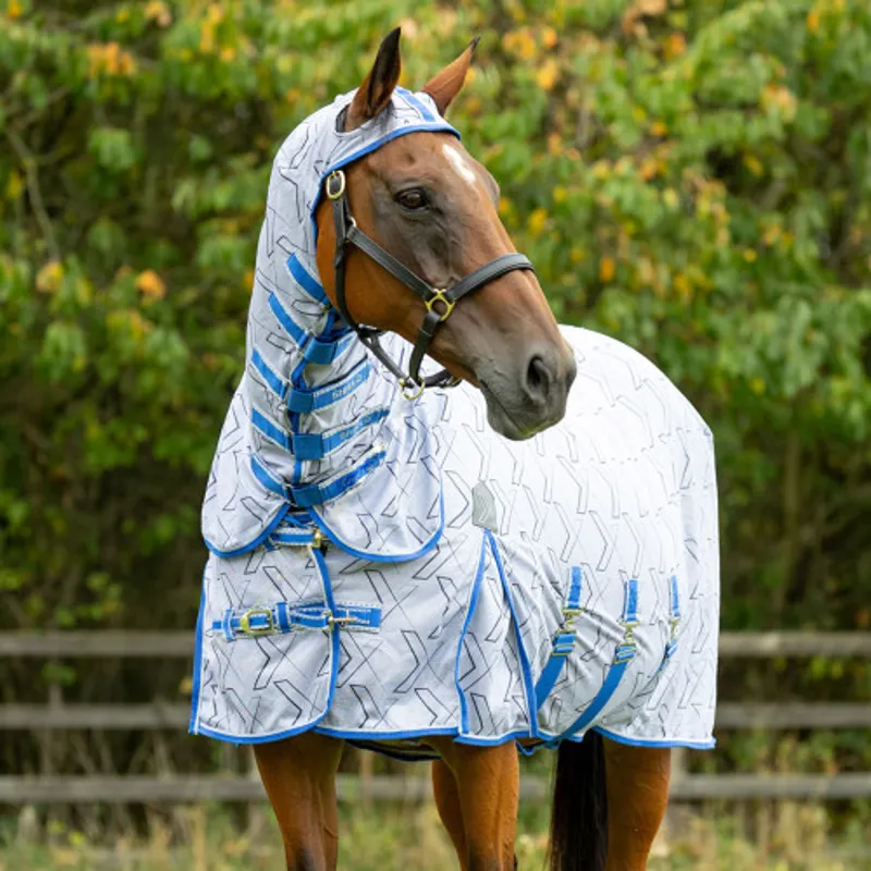 DefenceX Shield Guardian Evolution UV Combi Fly Rug with Mask-6
