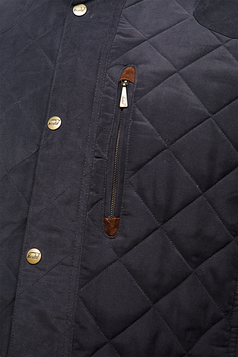 Baleno Goodwood Two Tone Quilted Jacket - Navy-4