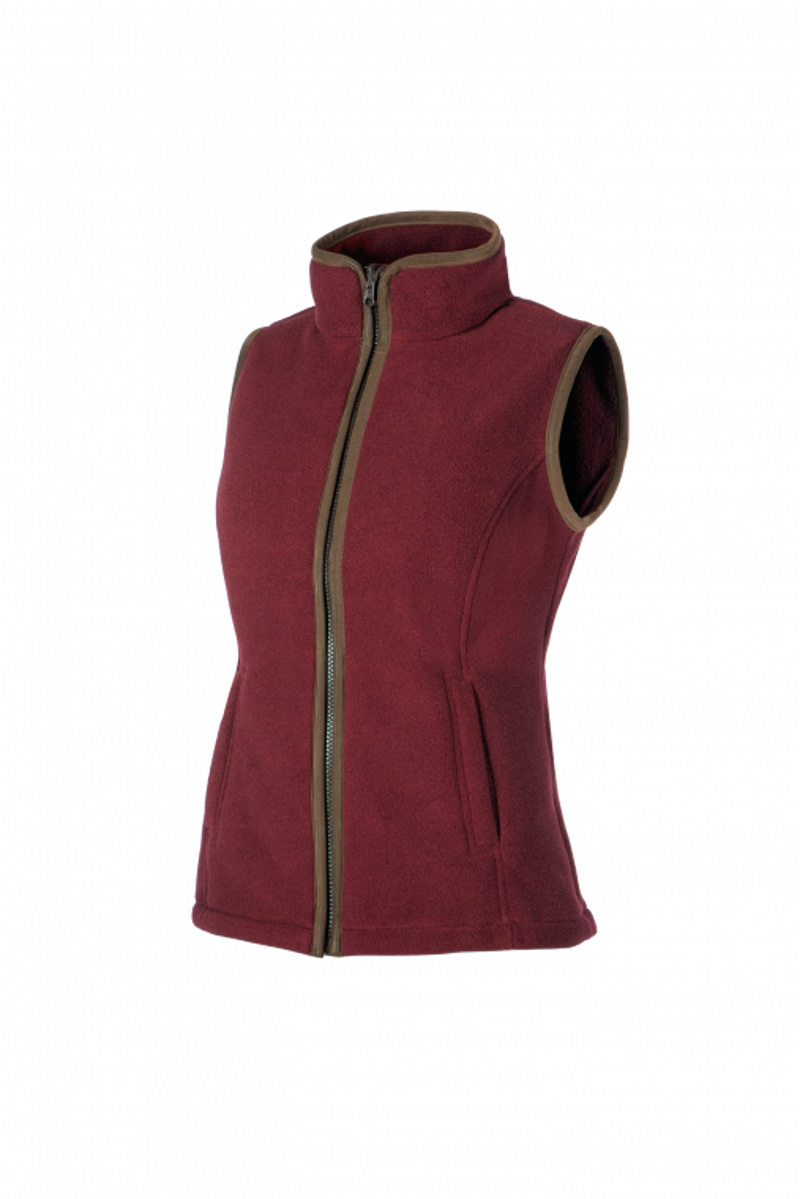 Baleno Sally Fleece Bodywarmer - Burgundy