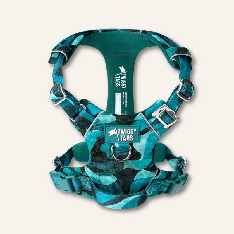 Twiggy Tags Adventure Harness 2.0 - Lagoon-2