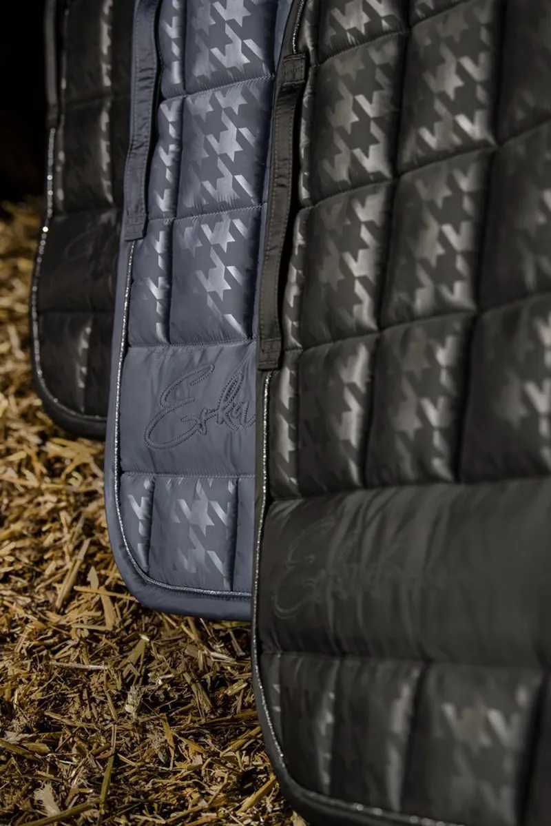 Eskadron Big Square Glossy Saddle Pad - Black-1