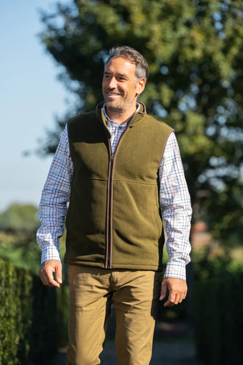 Baleno Harvey Fleece Bodywarmer - Khaki-1