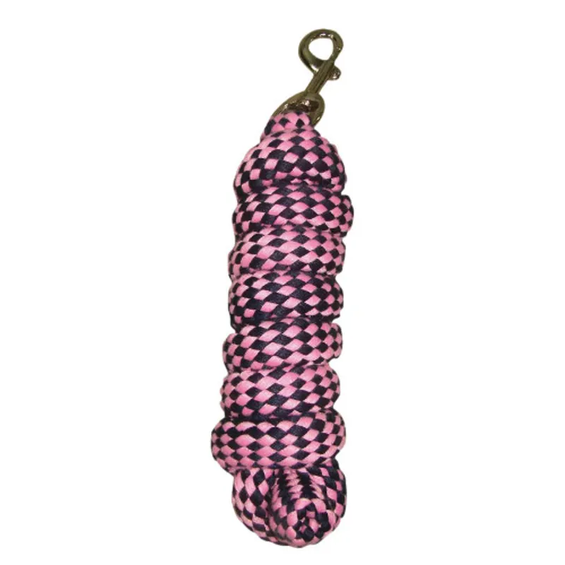 Hy Equestrian Extra Thick Extra Soft Lead Rope - Navy/Pink
