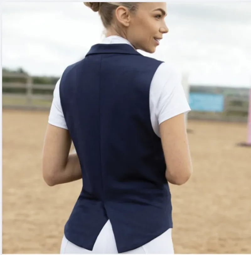 Equetech Piaffe Dressage Waistcoat - Navy-3