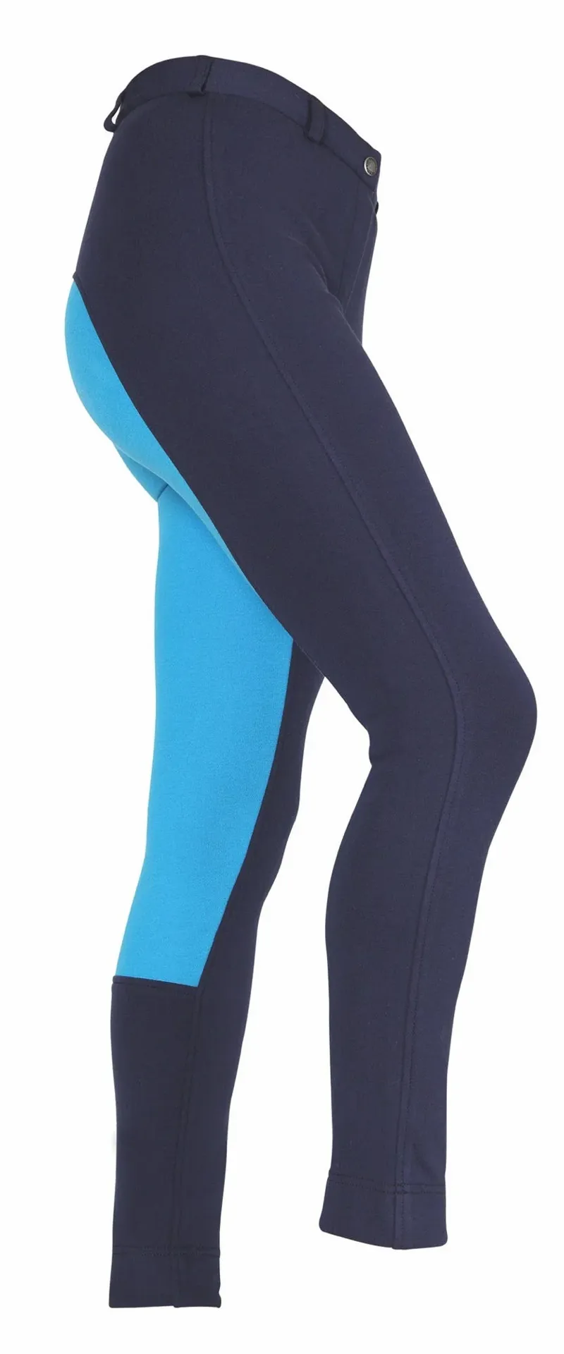 Shires Wessex Maids Two Tone Jodhpurs - Navy/Turquoise