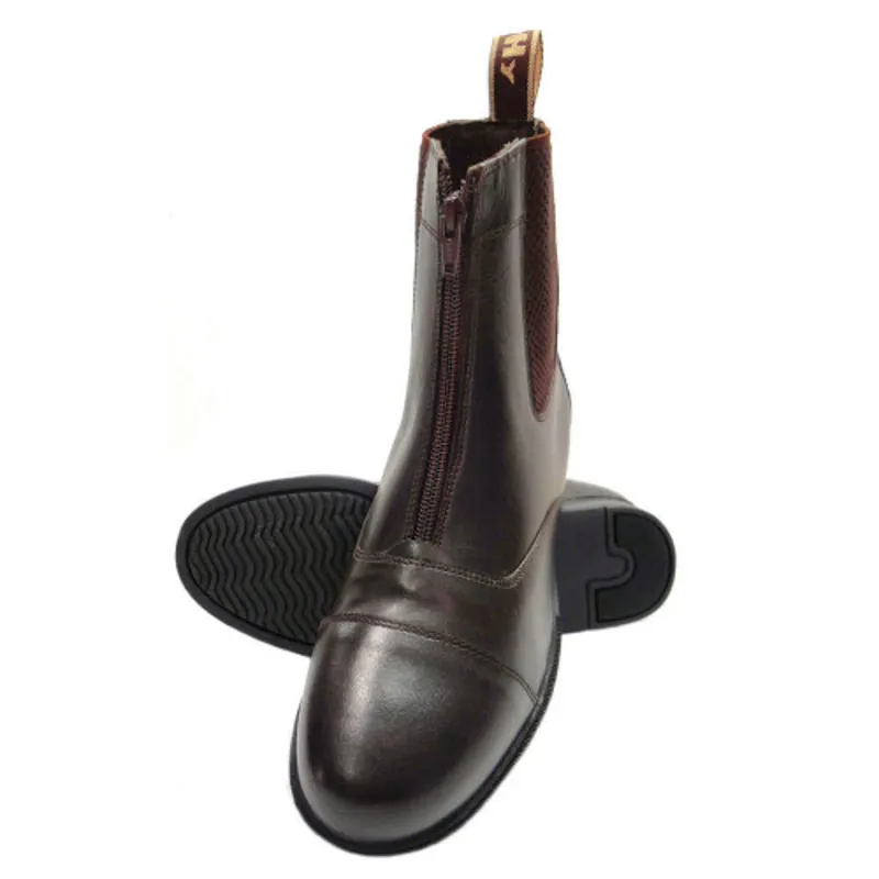 Hy Equestrian Children's Canterbury Zip Jodhpur Boot - Brown