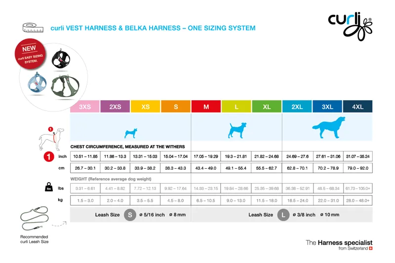 Curli Vest Dog Harness Clasp Air-Mesh Red-1