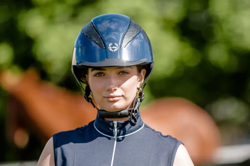 Champion Air-Tech Deluxe Helmet  Navy Metallic-4