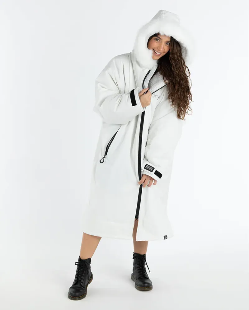 Dryrobe Advance Long Sleeve Alpine Range-Alpine White/Grey