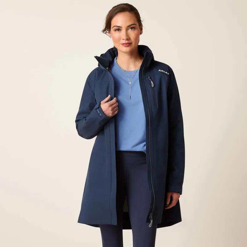 Ariat Coastal Long H20 Parka - Navy Eclipse