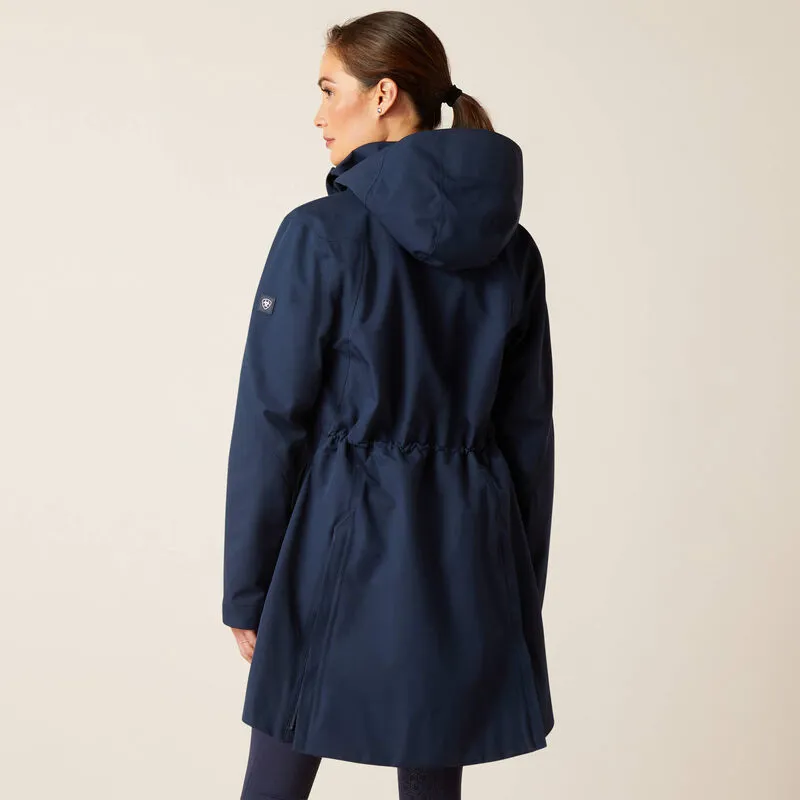 Ariat Coastal Long H20 Parka - Navy Eclipse-1
