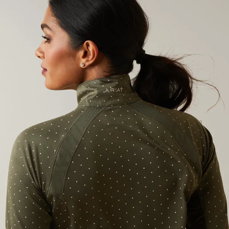 AriatTek Sunstopper 2.0 1/4 Zip Baselayer - Beetle Dot-3