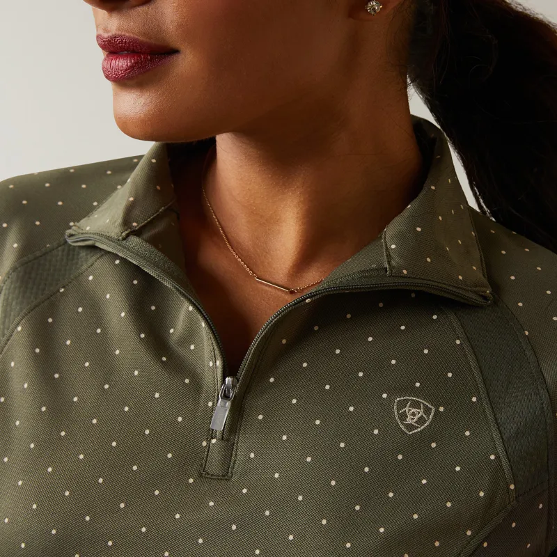 AriatTek Sunstopper 2.0 1/4 Zip Baselayer - Beetle Dot-1