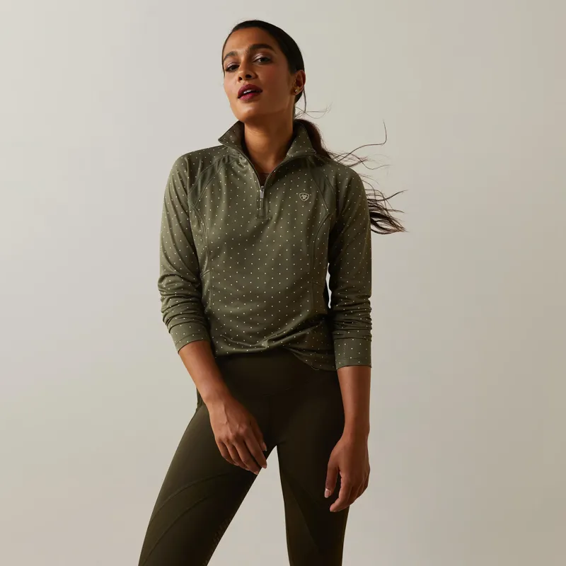 AriatTek Sunstopper 2.0 1/4 Zip Baselayer - Beetle Dot