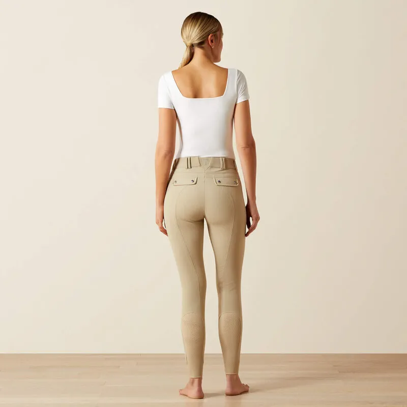 Ariat Womens Tri Factor Grip FS Breeches - Tan-1