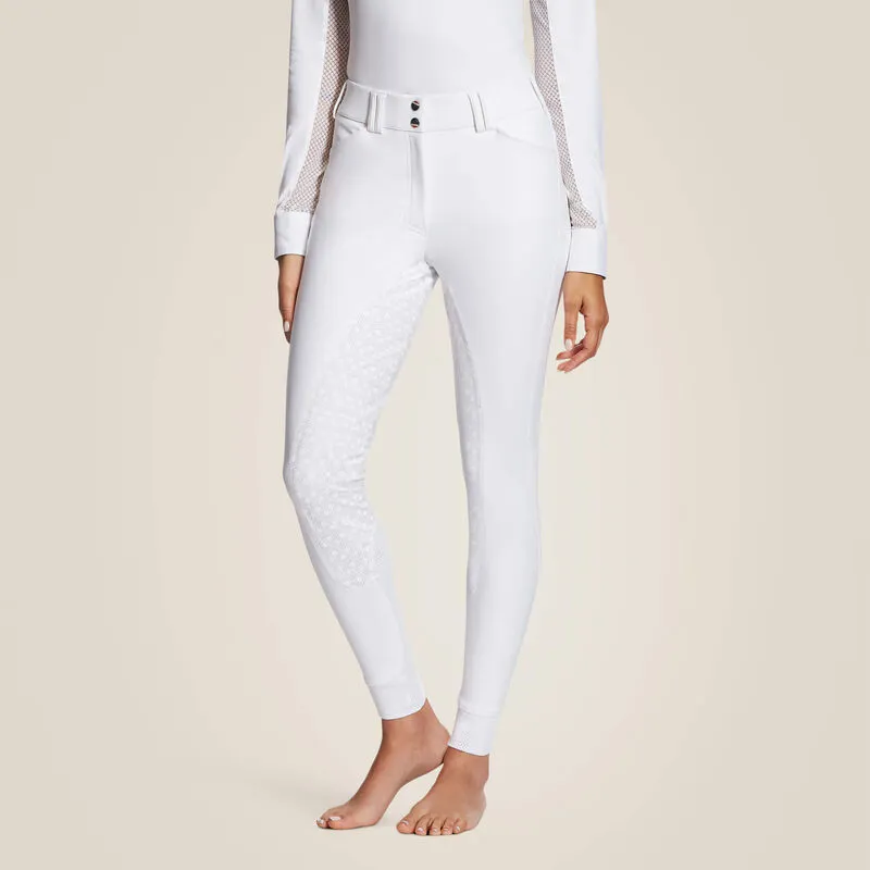 Ariat Womens Tri Factor Grip FS Breeches - White