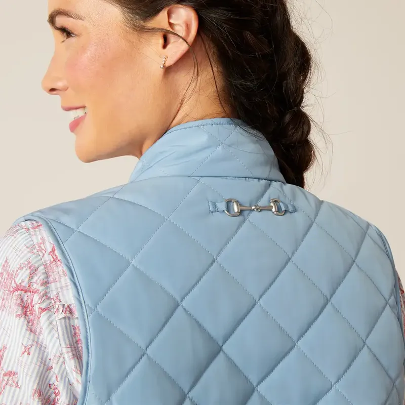 Ariat Woodside Quilted Gilet Womens - Blue Shadow-3