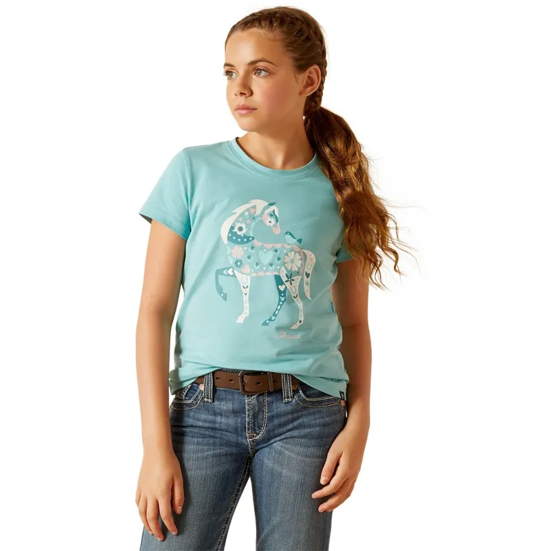 Ariat Youth Little Friends T-Shirt - Marine Blue