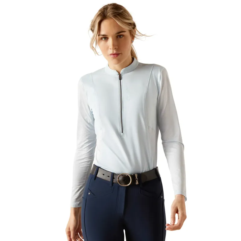 Ariat Breathe 1/4 Zip Ladies Base Layer - Sky Ride