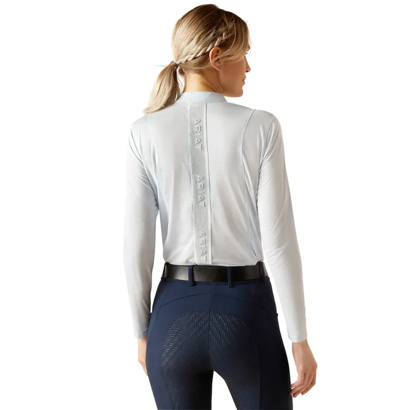Ariat Breathe 1/4 Zip Ladies Base Layer - Sky Ride-1
