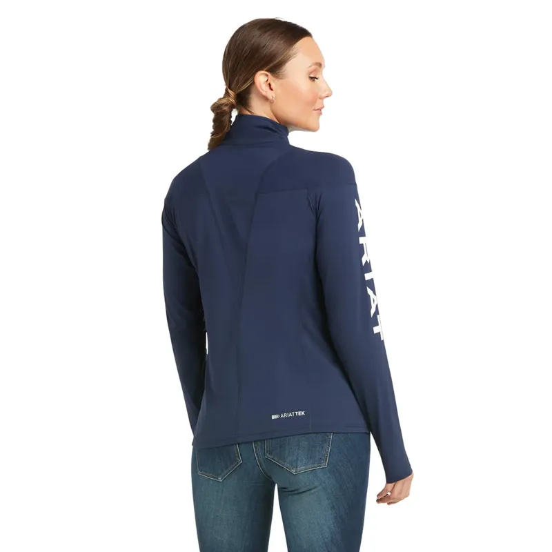 Ariat Auburn 1/4 Zip Base Layer - Team Navy-1