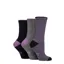 Country Pursuits Ladies Water Repellent Socks 3 Pack - Navy