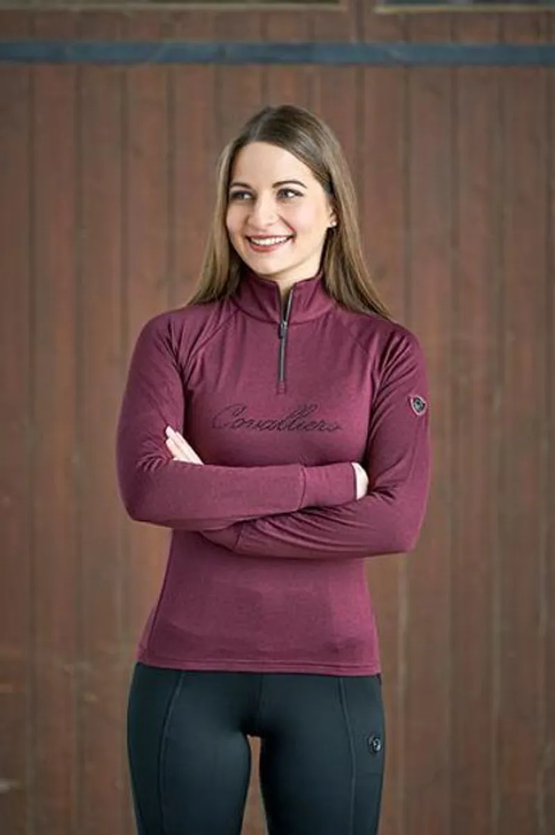 Covalliero Ladies Active Shirt - Aubergine