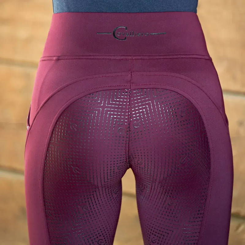 Covalliero Ladies AW21 Tights - Aubergine-2