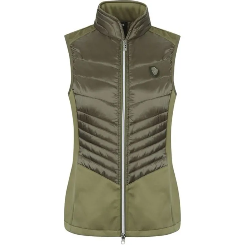 Covalliero Ladies Combi Waistcoat - Avocado-1