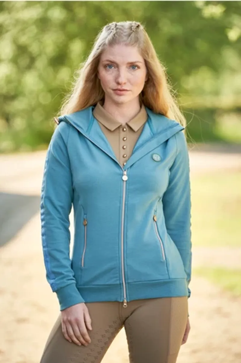 Covalliero Ladies Hoodie Jacket - Deep Water-2