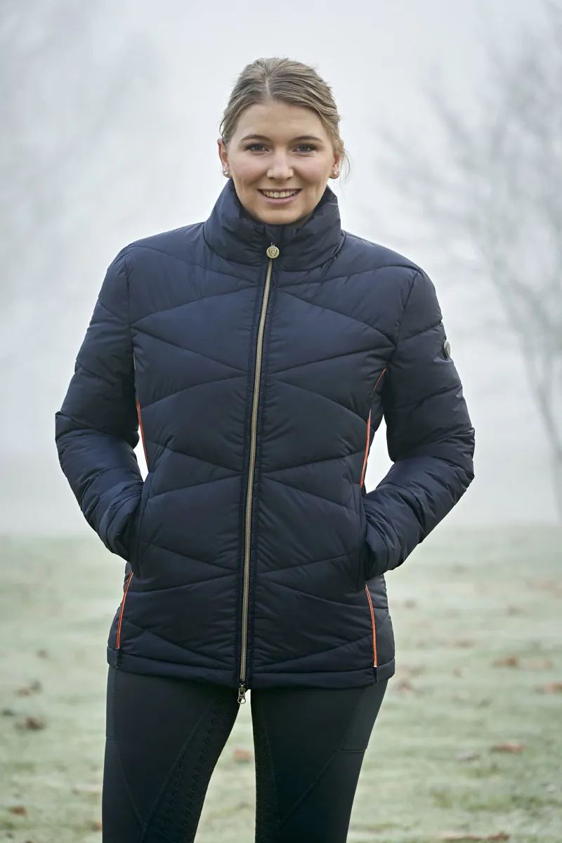 Covalliero Ladies LED Quited Jacket - Dark Navy