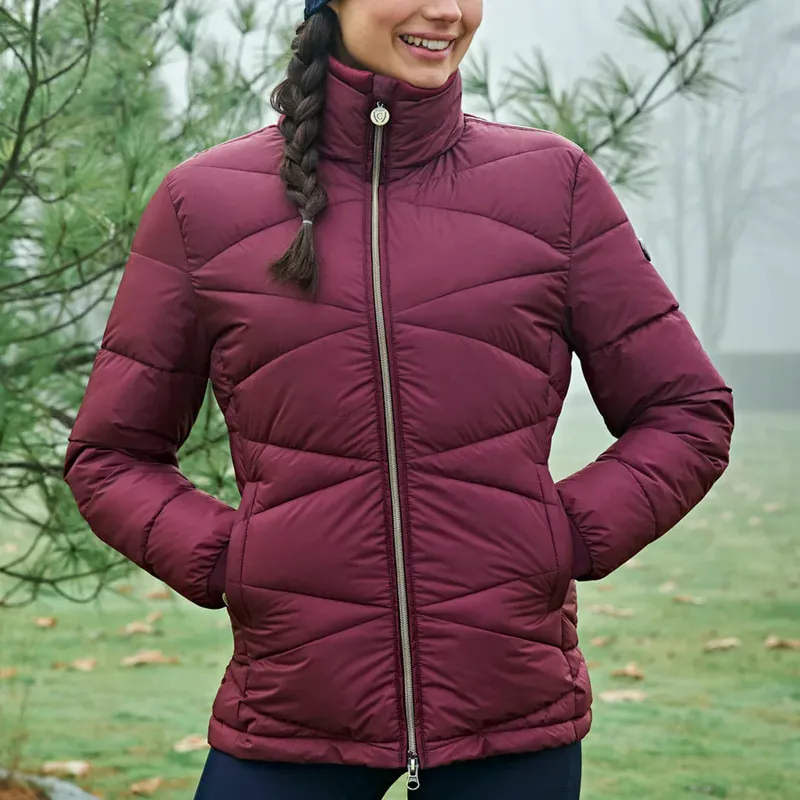 Covalliero Ladies Quilted Jacket - Merlot
