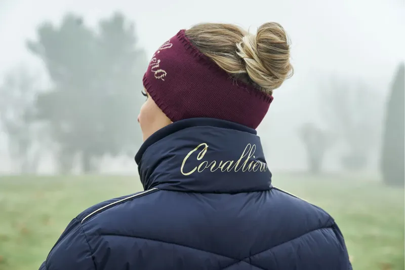 Covalliero Ladies Quilted Long Coat - Dark Navy-4